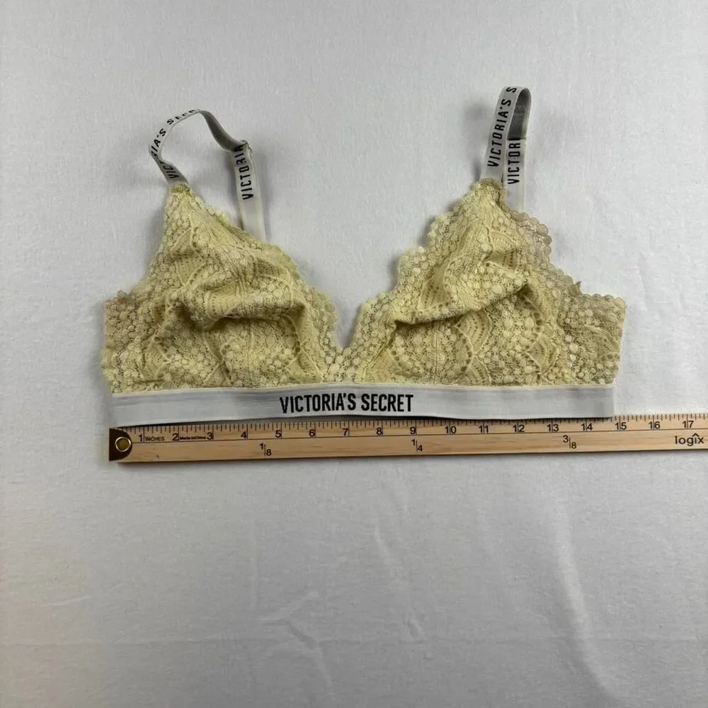 Victoria’s Secret Yellow Lace Bralette – Size XL